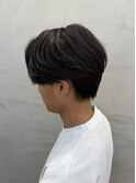 ニュアンスパーマ×センターパート