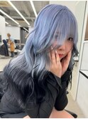 ブルーアッシュ/ブルーシルバー/ハイトーンカラー