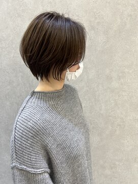 ザラフター ザブリーチ 新下関(the laughter/The bleach) ナチュラルショートボブ