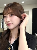 ヴィヴカウンター(VIVE counter) ブラウンカラー,ぱっつんシースルーバング