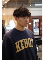 エディ(Edy)&nbsp;メンズ波巻きスパイラルパーママッシュ外国人風眉毛カット岡山