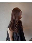ローレイヤーカット×中明度ブラウンカラー