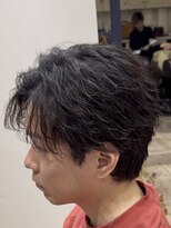 ハッシュタグネイビー 仙台駅前店(#NAVY) フェザーパーマフェザーショート仙台美容室アイロンセット波巻き