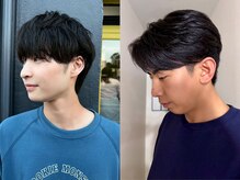 前髪が割れやすい、変なところに生え癖が・・・そんな方にも◎自然な仕上がりの【ダウンパーマ】
