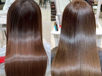 リーチェ(ReCHE by CAPA(旧：CAPA茅ヶ崎店）)の写真/憧れのうるツヤ髪へ導く髪質改善◎オージュアソムリエ在籍であなただけのケアを提案！