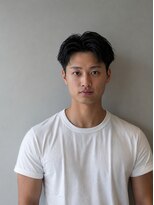 ブラック(BLACK) オールバックショート/メンズショート/メンズヘア