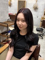 ナチュラル グロー 仙台駅前店(Natural grow)&nbsp;カシスレッド/縮毛矯正ケアルーガ/ロング