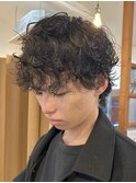 メンズ/センターパート/似合わせカット／ニュアンスパーマ