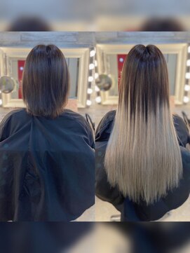 ヘアメイクサロン ゼロ(ZERO) 大人気★☆シルバーグラデーション(≧∇≦)