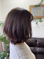 エルフゥ(Elle fou)&nbsp;ミディボブ　外ハネアレンジ