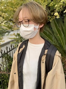 ドレス(DRESS) ハンサムショート×ハイトーン前髪_イメチェン