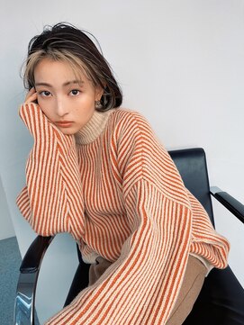 キー(kii) フェイスフレーミングカラーインナーカラー+ボブ