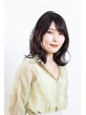 大人女子似合わせカット★外ハネひし形ロブ