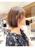 【修】20代30代40代◎透明感カラー×韓国切りぱなしボブ