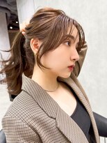 2wayバング 前髪 韓国ヘア レイヤーカット 顔周り