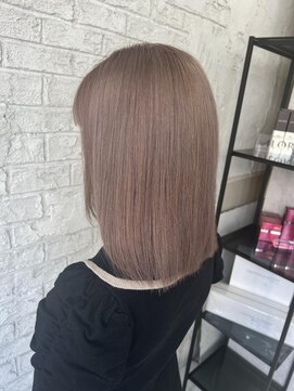 プライズ 池袋店(prize) モーヴピンクミルクティーハイトーンダブルカラー池袋9102