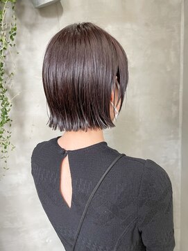 テトヘアー(teto hair) 切りっぱなしボブ　ワンレン　ボブ　イルミナカラー　艶
