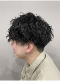 マッシュ×パーマ
