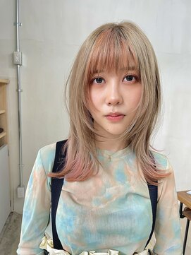 ロディーナ 大口 新子安(rodina) ダブルカラー デザインカラー テールカラー ミディアムレイヤー