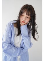 シェル 立川(shell)&nbsp;くびレイヤーエモージュ前髪ピンクベージュワンカール【立川】