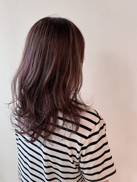 ファースト 長町店(first) シアーピンク × 大人ハイライト