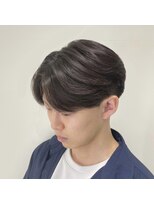 アッシュ 二子玉川店(Ash)&nbsp;センターパートニュアンスカルマパーマ刈り上げマッシュ毛流れ