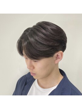 アッシュ 二子玉川店(Ash) センターパートニュアンスカルマパーマ刈り上げマッシュ毛流れ