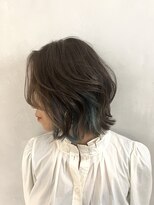 小森谷,黒髪,ボブルフ,ネビージュ,小顔,ワンレンh46
