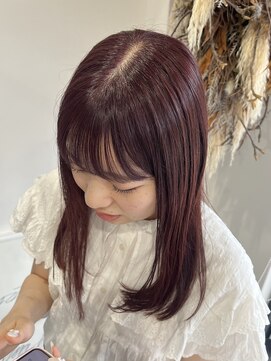 ネクストフォーヘアー(NEXT for hair) ブリーチなし　ボルドーカラー　秋色