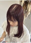 ブリーチなし ボルドーカラー 秋色