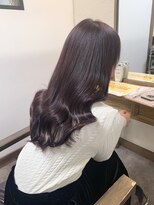 ガルボ ヘアー(garbo hair) オトナ女子 10代 20代 カシスカラー レッドバイオレット 艶髪