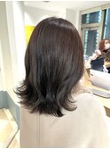 ブラウンベージュボブレイヤーミディアムレイヤー髪質改善銀座
