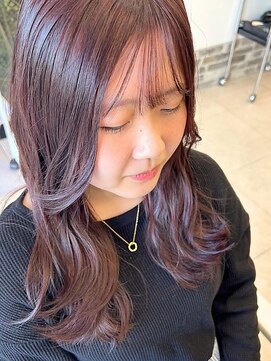 ヘアーアンドエステ ハラダ 滝ノ水店(Hair&Esthe Harada) 艶髪ピンクブラウン/透明感/髪質改善