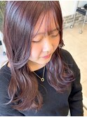 艶髪ピンクブラウン/透明感/髪質改善