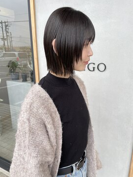 マルゴ(M A L G O) 外ハネボブ/顔周りレイヤー