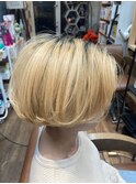 【大山】ショート/ボブ/ホワイトベージュ/20代30代40代