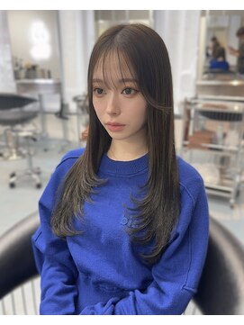 ベル(BEL) 【韓国風】20代、30代◎ハイレイヤーカットシースルーバンク