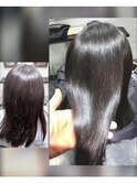【縮毛矯正】+【ダメージ修復トリートメント】