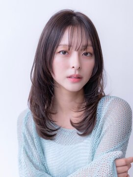 ドリップ バイ ハバナ 原宿(driP. by HAVANA) 大人可愛い韓国風レイヤースタイル/2wayバング/アッシュベージュ