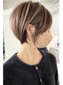 ミルクティーベージュダブルカラーインナーカラーケアブリーチ