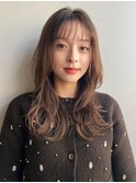 シアーロングヘア×アースベージュ