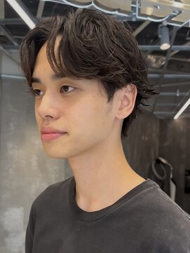 ピークアブー 原宿ハラカド(PEEK-A-BOO) ☆ラフパーマセンターパートメンズカット20代30代原宿