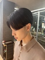 リード 豊洲店(REEED) センターパート縮毛矯正刈り上げ毛流れツーブロック