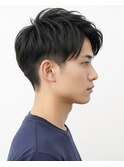 ▼アップバング/メンズカット/ツーブロック/ビジネスマン