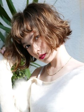 ブロック ジャポン(bloc japon) ダークブラウン/ラフなニュアンスホブ/モカブラウン