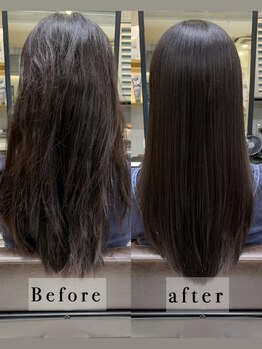 モガ美容室(Moga)の写真/髪は女の命!梅雨時期も怖くない縮毛矯正×COTAトリートメントで輝く美髪へ☆