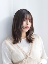 ラフィス ヘアー シーン 調布店(La fith hair scene) 【La fith】暗髪カラー×外ハネミディアム