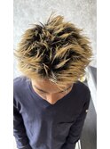 スパイキーショートフェザーパーマフェザーショートサーフカール