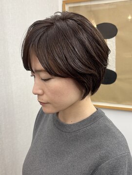 シベルバレー 横浜(sibell) 20代30代前髪ありショートマッシュショート丸みショートレイヤー