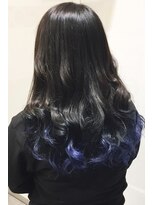 ネオンズ 札幌駅JR55ビル店(NEON´S)&nbsp;【ポイントカラー/裾カラー】＊毛先だけインディゴブルー＊